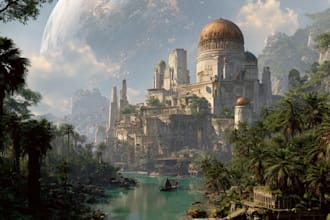 create dark, background, environment concept art, landscape