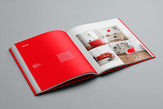 do magazine design, brochure, catalog, booklet and magazine