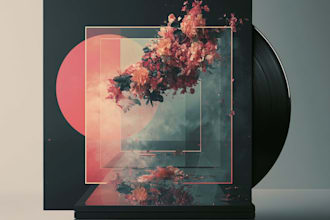 design album cover, music cover art