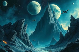 sci fi illustration and sci fi art