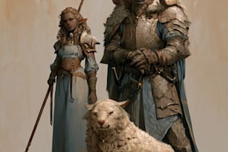 draw your dnd art or ttrpg character design or illustration