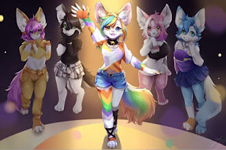 draw furry art, fursona, furry pfp, furry oc and anthro art