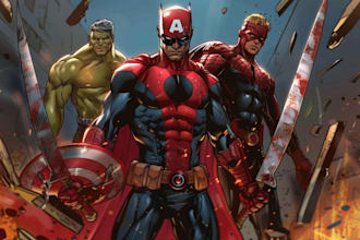 draw you dc or marvel style comic book and superhero