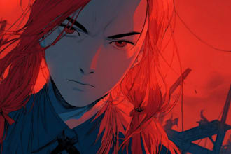 draw custom anime or semi realistic portrait of you or your oc