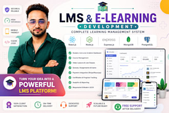 develop a modern e learning lms website