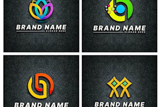 create a luxury monogram and initial letter logo