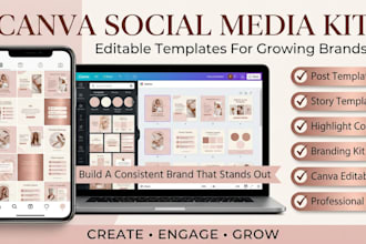 create canva social media templates and branding kit