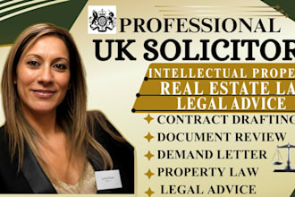 be your UK solicitor to draft, review, real estate law lease agreement, property