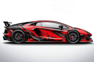 draw car wrap vehicle wrap truck wrap racing car wrap