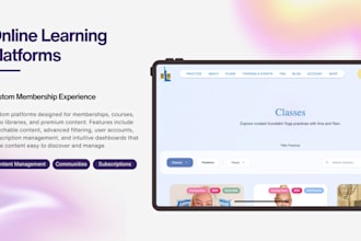 build membership website with courses and subscription