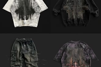 make grunge streetwear design for you