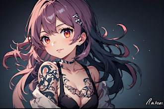 make anime tattoo design