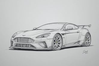 custom sketch car design illustration