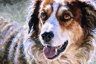 paint stunning pet portrait