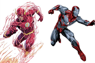 do a superhero comic