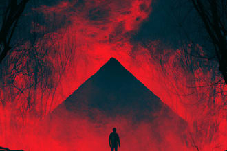do a creepy and dark horror art illustration