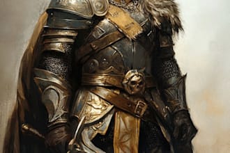 fantasy dnd character illustration
