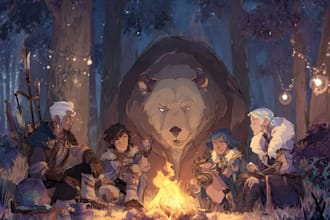 do group party character art, dnd party