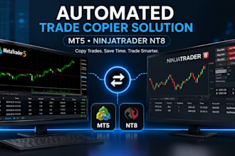 create an automated trade copier solution for mt5 and ninjatrader nt8 bot