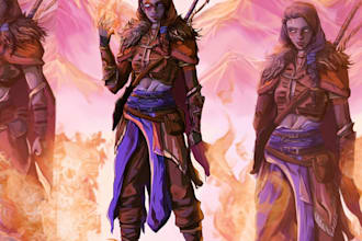 do dnd character art illustration commissions