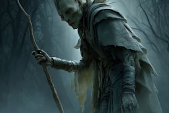create detailed horror creepy art