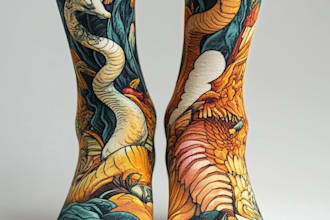 design custom and unique socks design