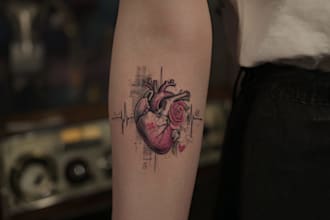 draw a realistic realism tattoo design for you