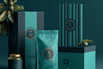 design product packaging, label, box and tube