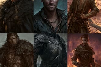 create fantasy character portrait art