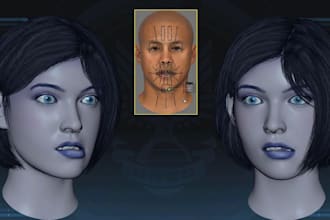 rig to 3d animate,facial rig, 3d talking head rig, shapekey,arkit, webrtc avatar