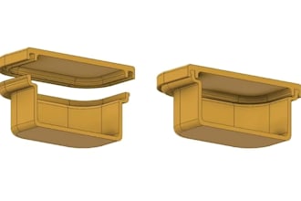 design injection molded plastic enclosure cad model for product manufacturing