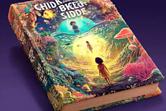 create children book cover for amazon kdp ebook cover paper