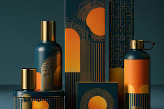 design modern product packaging and label design