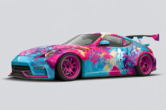 design professional car wrap, van wrap any vehicle wrap