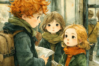 do children book illustration and children book art