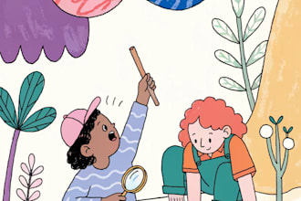 children book illustration, design child book illustration