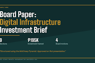 write your business plan, board paper, or executive report