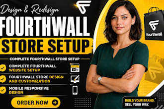 setup fourth wall store, setup pod merch store design fourthwall website