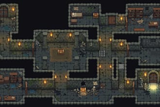 create custom pixel art tileset tilemap top down rpg platformer game assets