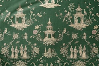 design toile de jouy vector art pattern for branding stationery
