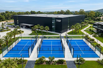 design 3d football stadium,sport complex,sport facility,3d padel court,3d render