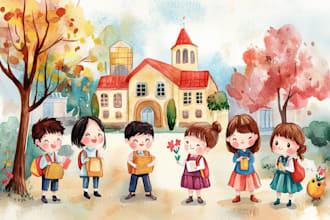 be your children picture book illustrator and children