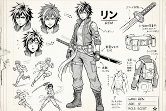 draw a manga character