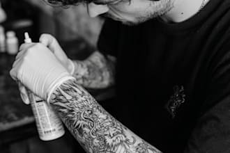 create dark tattoo art
