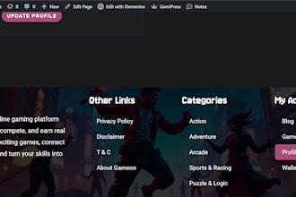 create a play to earn gaming website in wordpress
