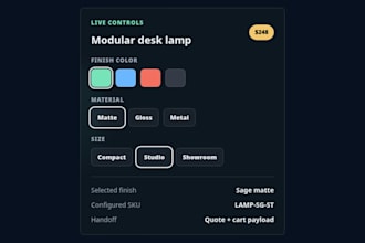 build a 3d product configurator with three js and webgl
