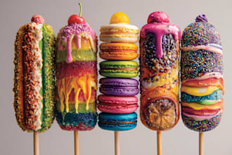 transform your food photo into colorful pop art artwork
