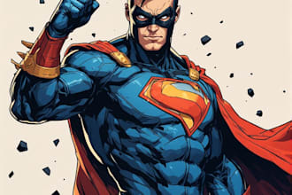 superhero character for comics