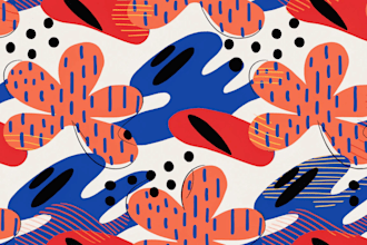 create seamless pattern design and textile print design