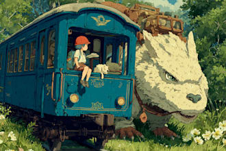 create fantasy children book cover illustration